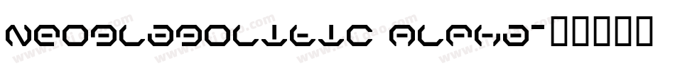 Neoglagolitic Alpha字体转换